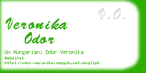 veronika odor business card